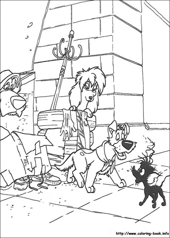 Oliver and Company coloring picture